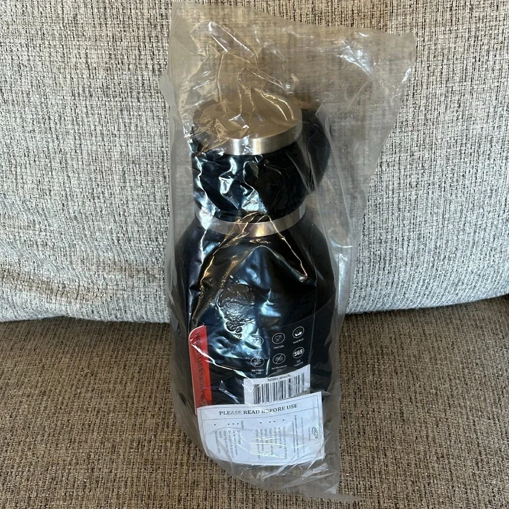 Asobu Dog Bowl 12oz Insulated Water Bottle 37oz Detachable Bowl Base NIB Travel